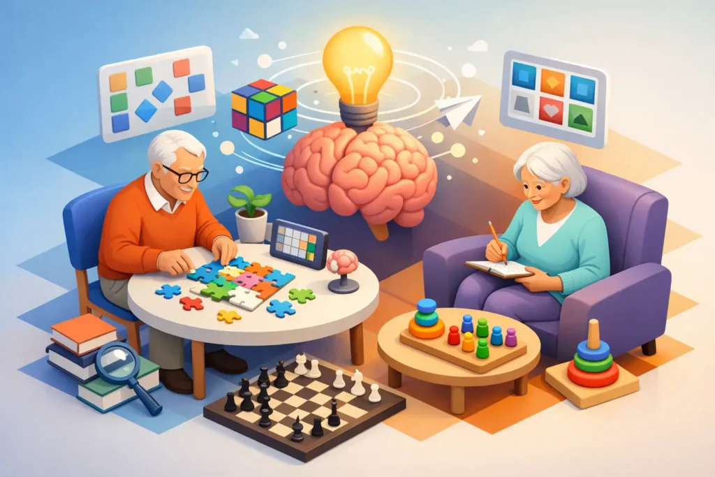 Actividades cognitivas para adultos mayores