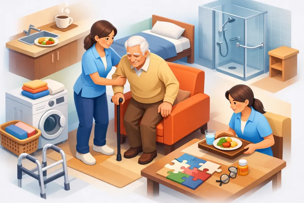 Apoyo en actividades diarias adulto mayor