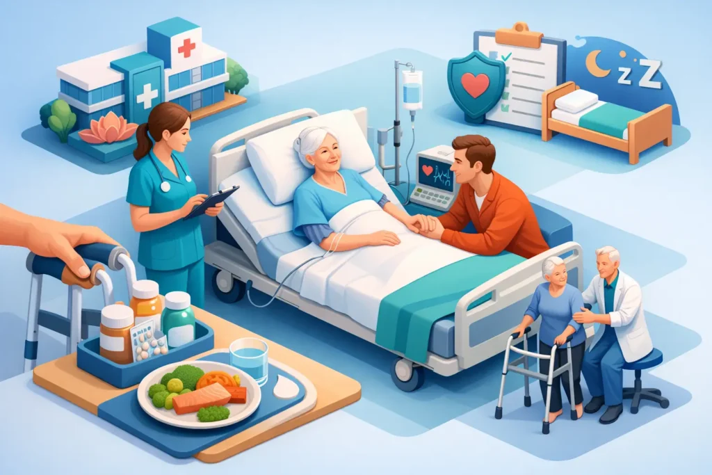 Cómo apoyar recuperación postoperatoria geriátrica