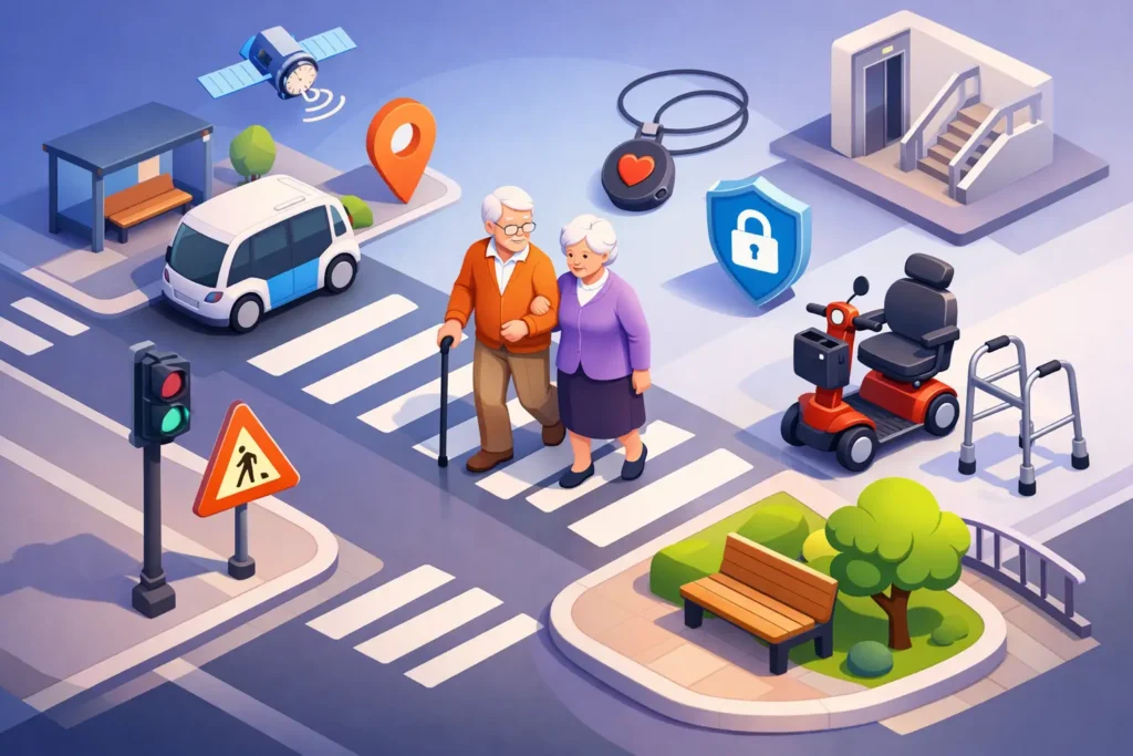 Movilidad segura en adultos mayores