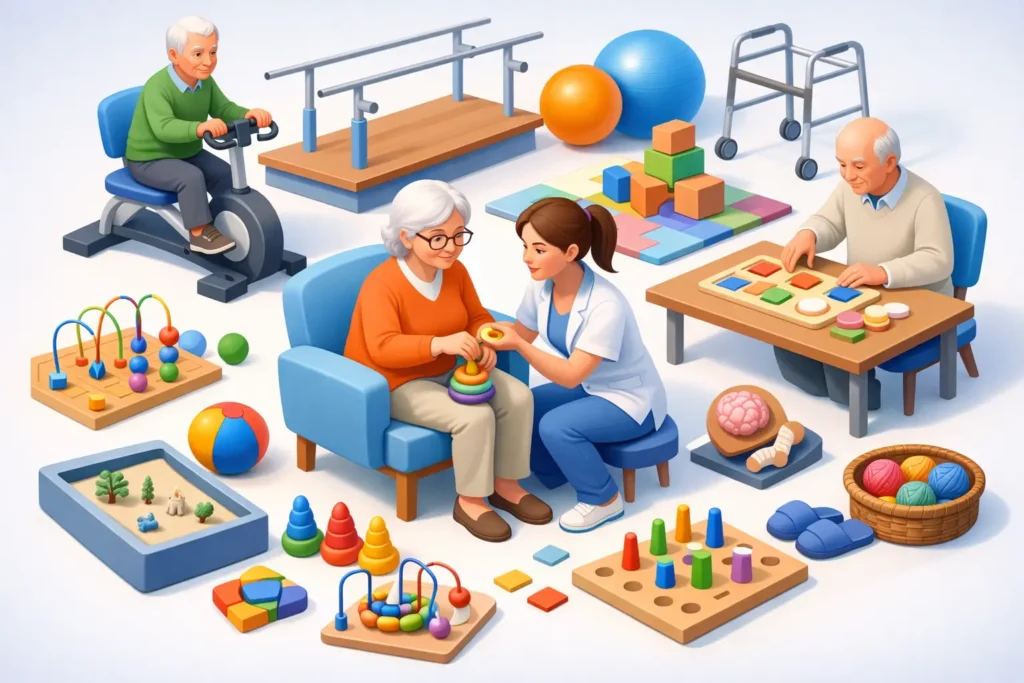 Terapia ocupacional en geriatría: qué aporta