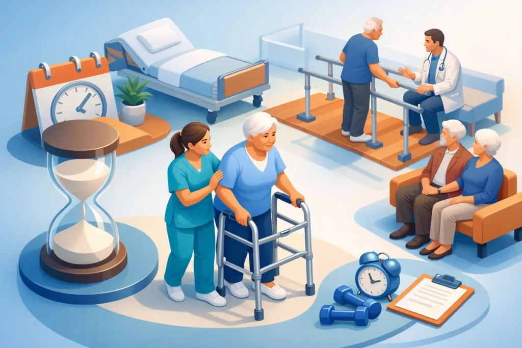 Cuánto dura la rehabilitación postoperatoria geriátrica
