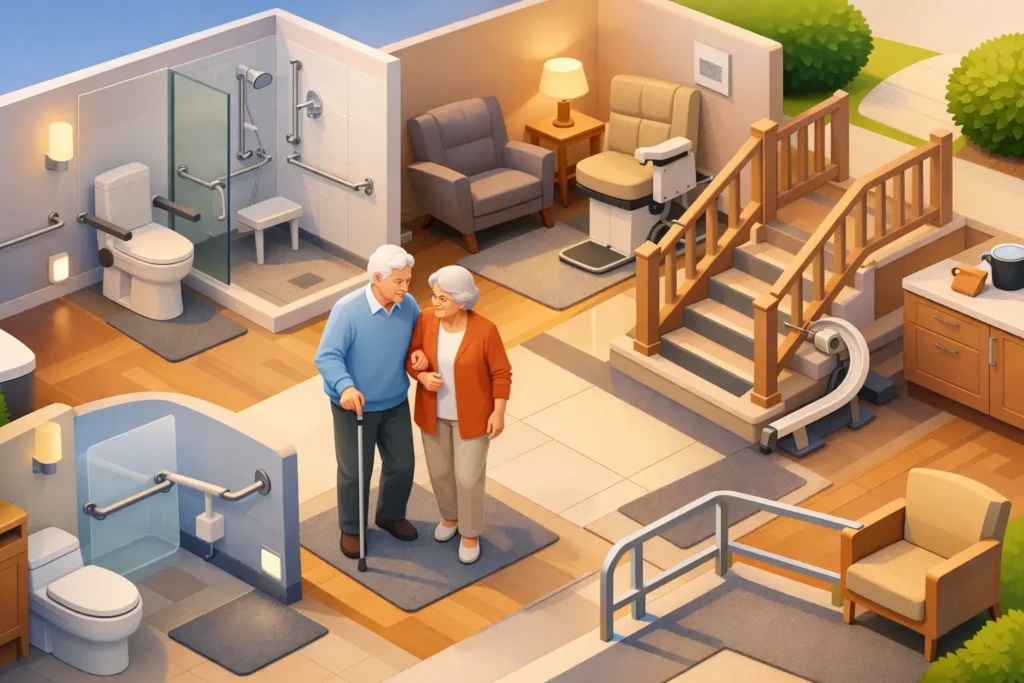 Cómo son las instalaciones seguras para adultos mayores