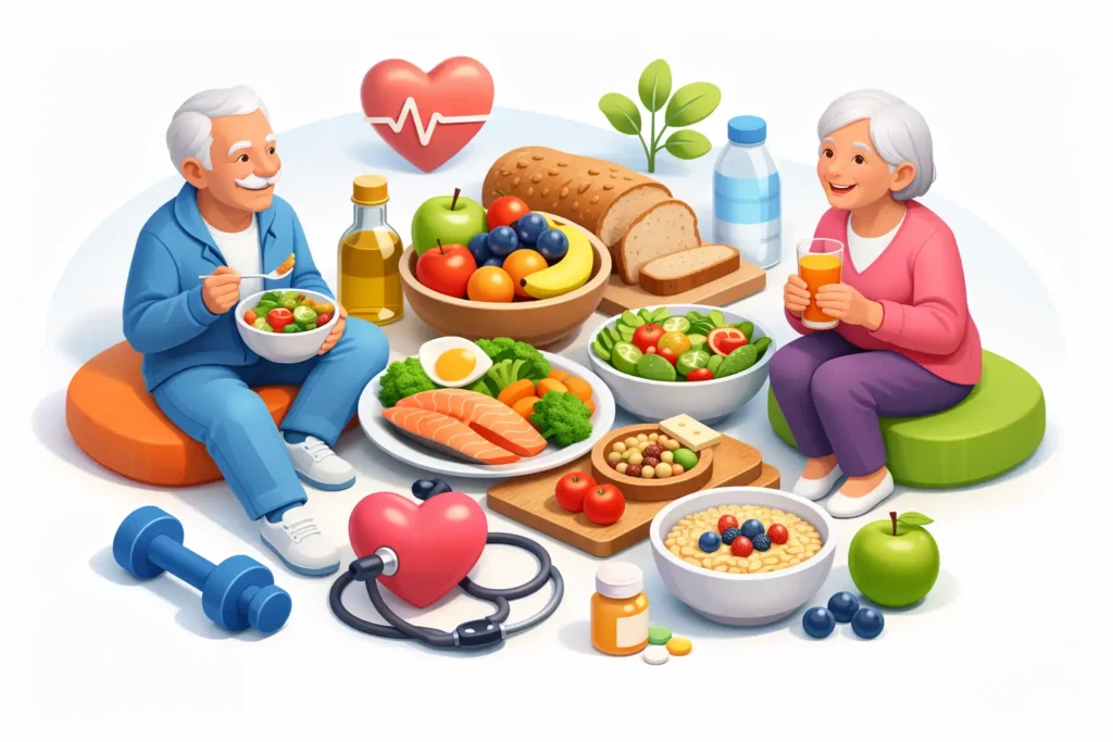 Alimentación saludable para adultos mayores