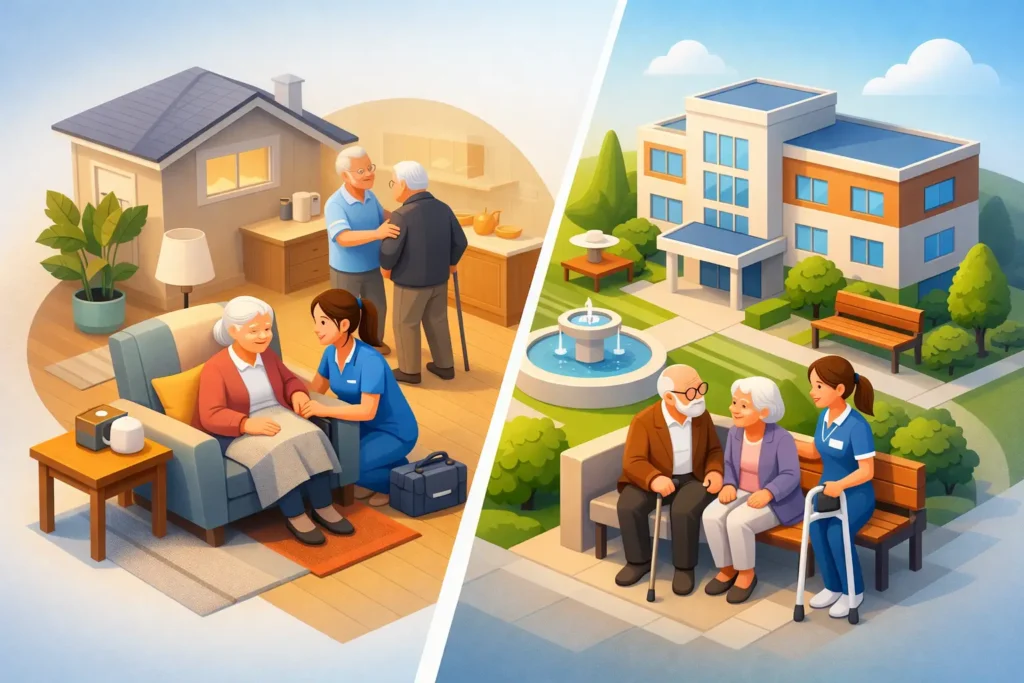 ¿Cuidado domiciliario vs residencia geriátrica?