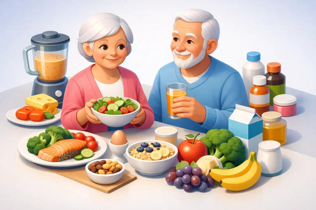 Guía de alimentación especializada para mayores